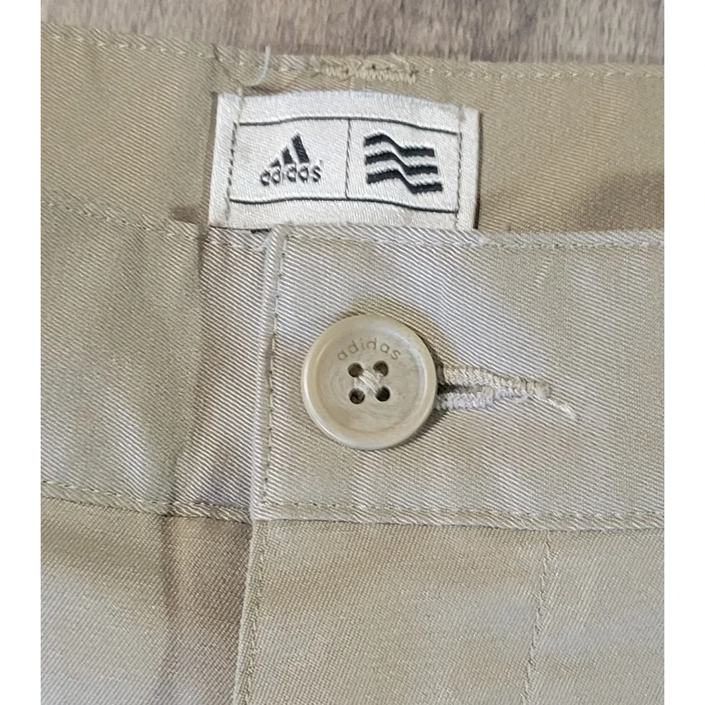 Adidas Mens 34x30 Beige Straight Leg‎ Performance Tech Golf Chino Pants Euc